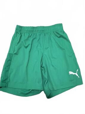 Puma Boys Green Athletic Shorts XL Youth